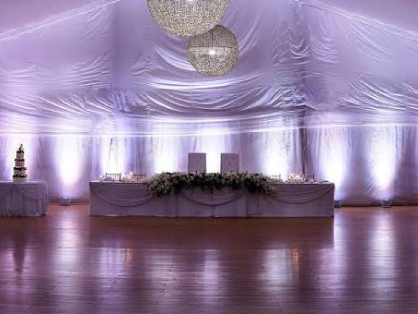 Uplighting in a venue