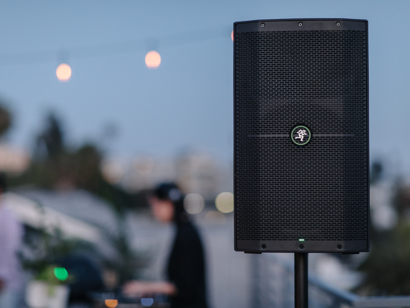 PA speakers / stage setup